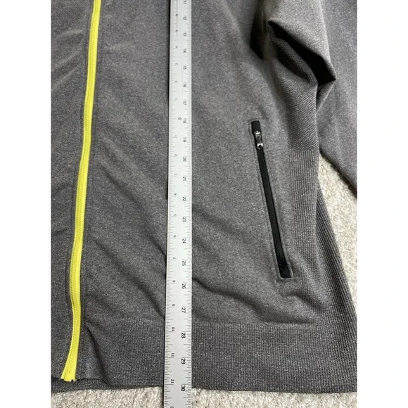 Lululemon pulse Jacket Men's XXL Full Zip Gray seamless - Picture 7 of 10